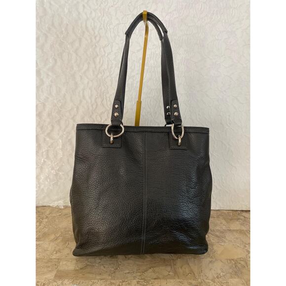 Coach penelope F19264 BLACK pebble Leather large Satchel BAG PURSE shoulder bag - Picture 2 of 10